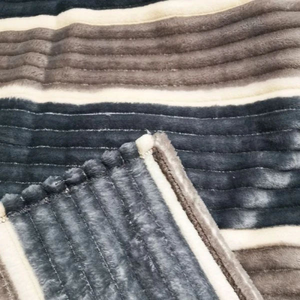 Плед 200*220 фланель двухсторонний ДомВелл рис. Полоски