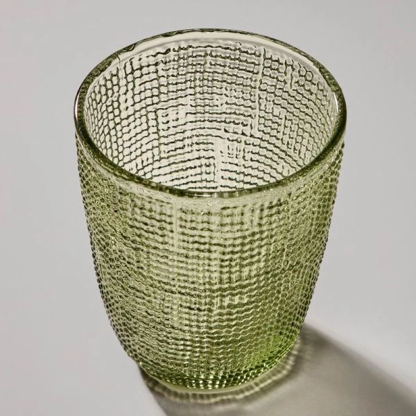 Стаканы набор 4шт 300мл стекло Tempo green (6)
