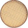 Поднос 30см дерево RATTAN круглый DMT001 (8) ВЫВОД