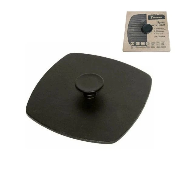 Крышка-пресс 210*210мм чугун (4)
