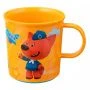 Кружка детская 200мл пластик МИ-МИ-МИШКИ оранжевая с нескользящим дном (15)