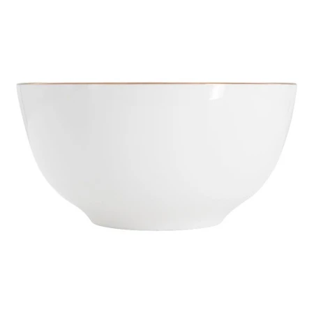 Салатник 650мл 15см фарфор КАШЕМИР ГОЛД белый с золотистым кантом MW583-EF0115 (12)