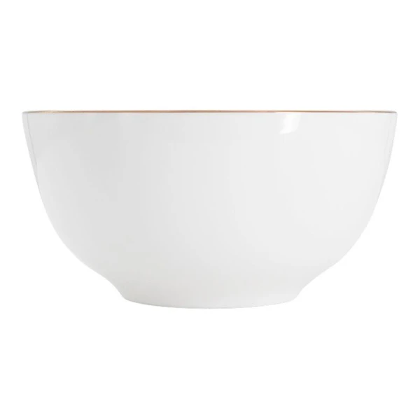 Салатник 650мл 15см фарфор КАШЕМИР ГОЛД белый с золотистым кантом MW583-EF0115 (12)