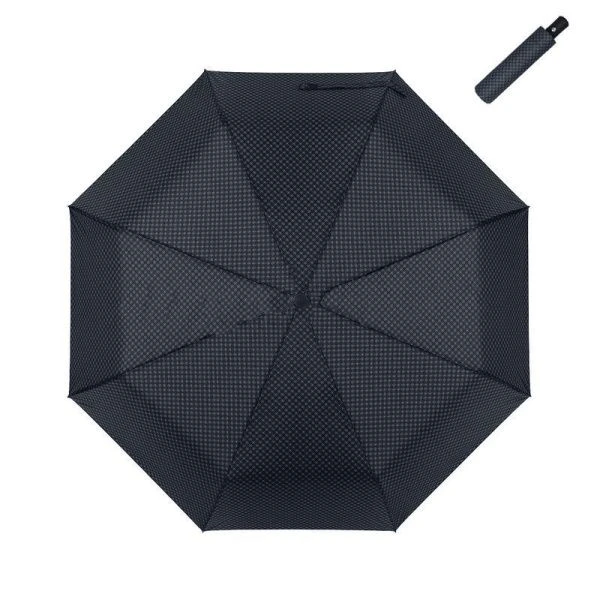 Зонт мужской суперавтомат 3 сложения 8 спиц Клетка/Полоска 33911 Rainbrella (12)