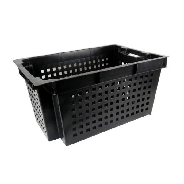 Ящик для овощей №2 60*40*30см пластик черный бр.9.20 (1)
