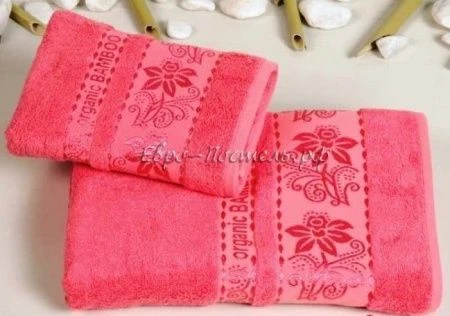 яяяПолотенце 70*140 бамбук Karna ORGANIC 1/1 (Фуксия)