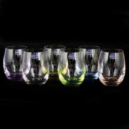 Стаканы для воды набор 6шт 220мл стекло КЛАБ Арлекино B25180/220S20201A-D4662