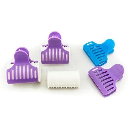 Термобигуди пластик набор 6шт. d-32мм L-60мм с крабами (60)