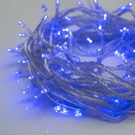 Гирлянда эл. 3,5м (50 светодиодов, прозрач.провод) (синяя) JC-6445 (100)