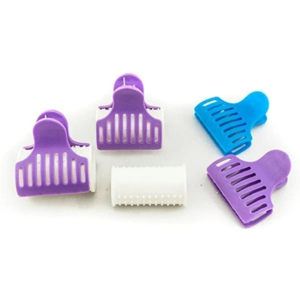 Термобигуди пластик набор 6шт. d-32мм L-60мм с крабами (60)