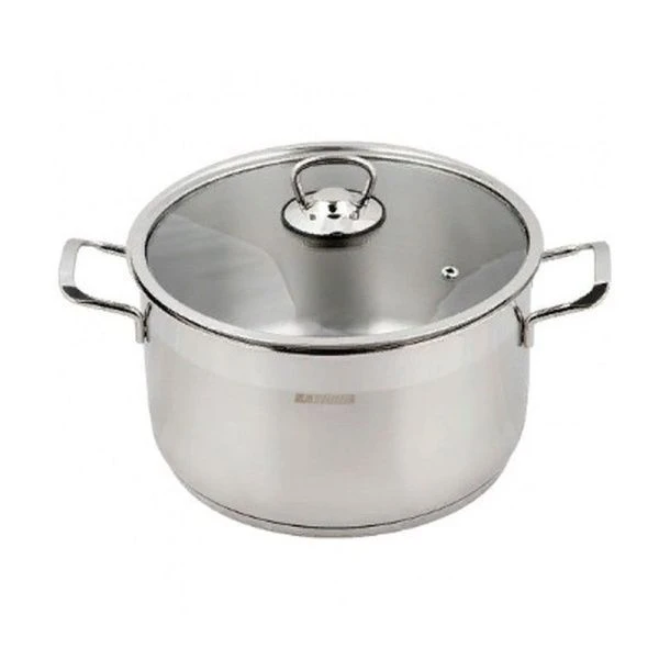 Кастрюля 5,5л нерж.сталь СОФИЯ стекл.крышка 22см арт.9920-520-0 (8)