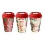 Стакан с крышкой 420мл пластик ИГРУШКИ с декором с клапаном красный (24) 223137006/03