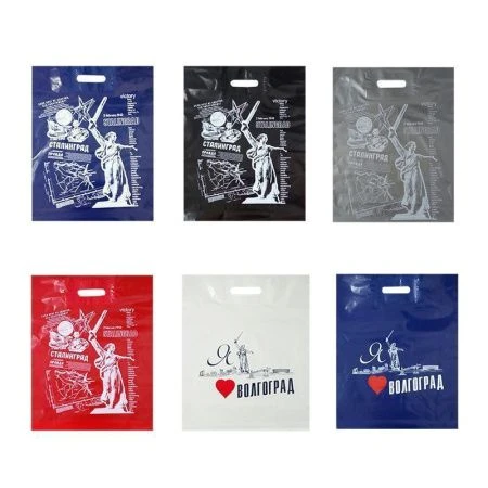 Пакет с вырубной ручкой 40*50см ПВД Волгоград