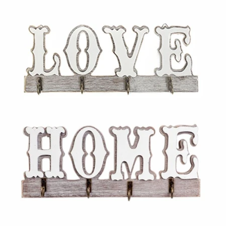 яяяКрючок декоративный Home/Love 10*23*2,7см дерево