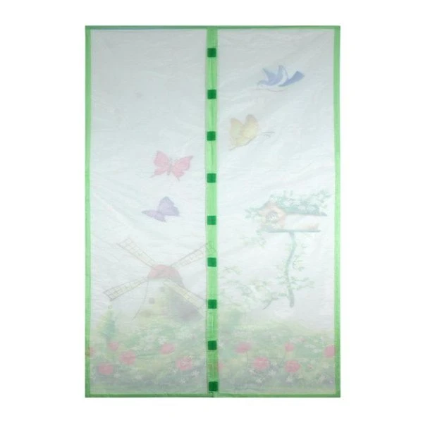 Москитная сетка на магнитах полиэстер 100*210см цв. изображение Бабочки (40)