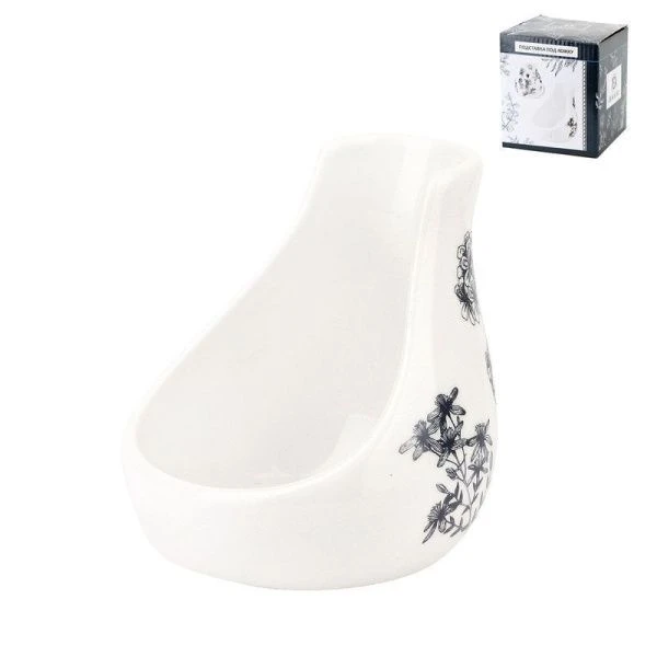 Подставка под ложку 10*10*11см керамика ЛУГОВЫЕ ТРАВЫ подар.уп. (36)