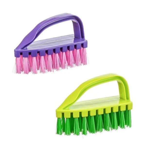Щетка Утюжок-90 9*3*3,5см пластик Микс (ворс 3см) (30)