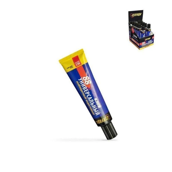 Клей Секунда-88 30мл универсальный особопрочный водостойкий (10/60) Клей Секунда-88 30мл универсальный особопрочный водостойкий (10/60)