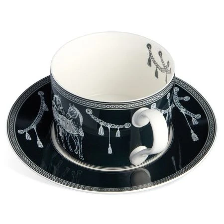 Чайный набор 2пр фарфор  Horse club на 1 персону 300мл (36)