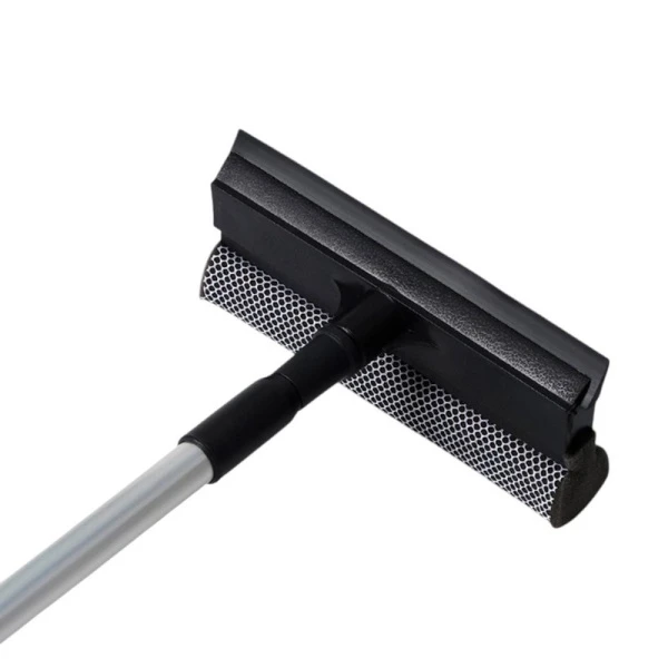 Стеклоочиститель 20см пластик с телескопическим черенком 97см и водосгоном (100) ВЫВОД