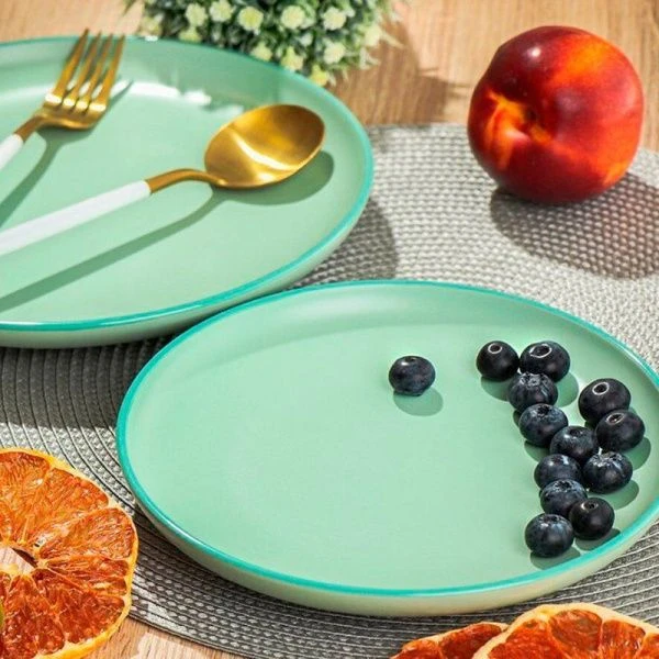 Тарелка мелкая 19см керамика MACARONS десертная DM7001 (6/36)