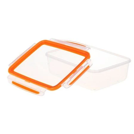 Контейнер пищевой 1,4л пластик РИЧ герметичный оранжевый (16)