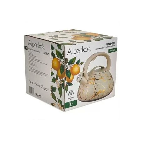 Чайник со свистком 3л нерж.сталь ALPENKOK AK-541 индукционное дно (12)