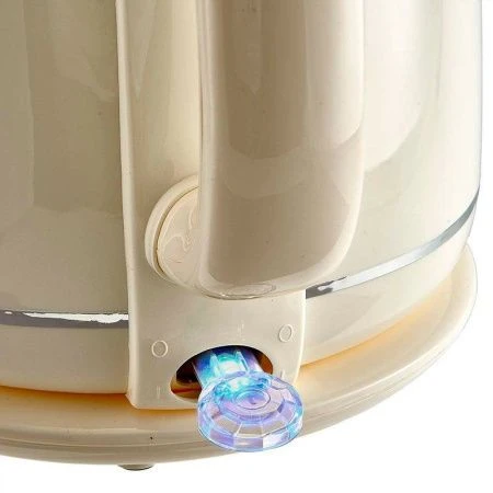 Чайник электрический 1,7л нерж.сталь 2200Вт DELTA LUX DE-1018 двойной корпус, белый (12)