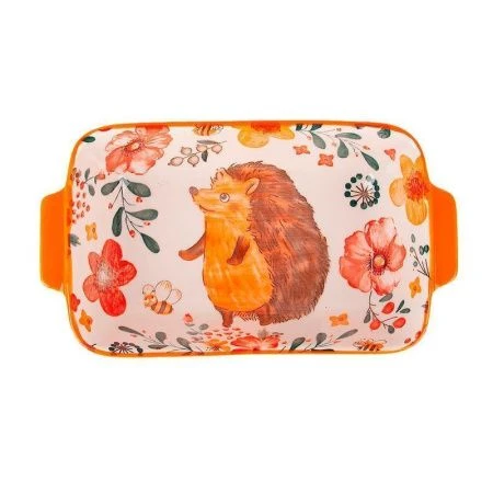 Блюдо для запекания 600мл 22*13*5см фарфор Kawaii Forest. Hedgehog (9/36)