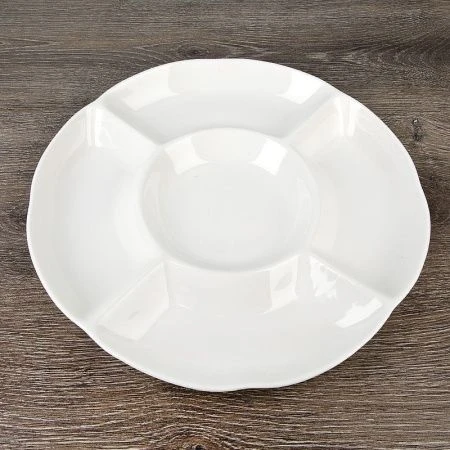 Менажница 5 секций 30*30*3см фарфор МАРШМЕЛЛОУ (20) Менажница 5 секций 30*30*3см фарфор МАРШМЕЛЛОУ (20)