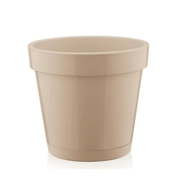 Горшок для цветов 2,3л пластик ИСТАМБУЛ кофейный (48)