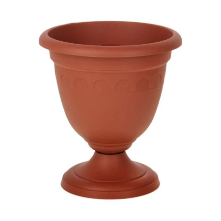 Вазон 800мл d14см пластик КОЛЫВАНЬ высокий терракот С132Т (34)