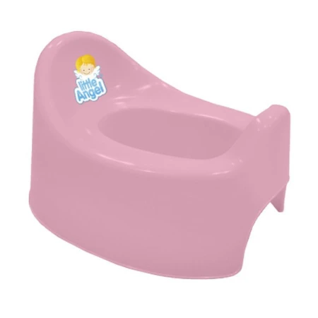 Горшок детский 28,5*23,7*18см пластик Follow Me розовый зефир (13)