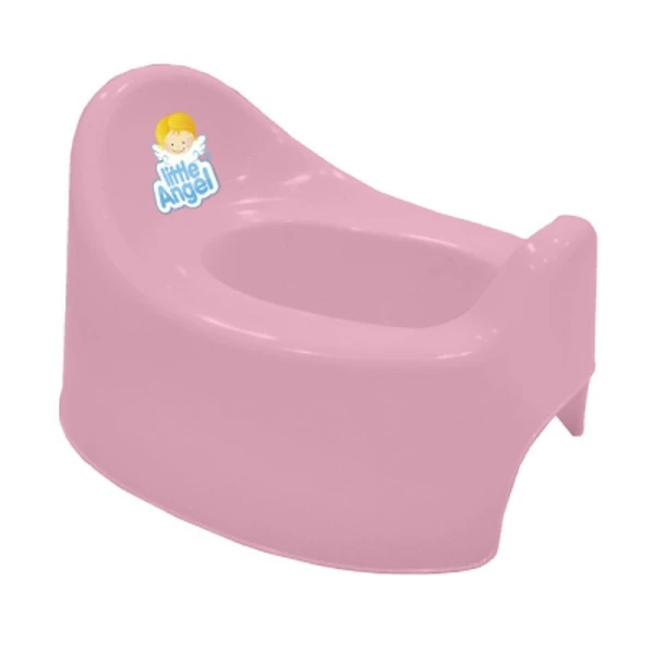 Горшок детский 28,5*23,7*18см пластик Follow Me розовый зефир (13)