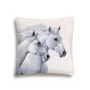 Наволочка декоративная 44*44см гобелен ПАРА БЕЛЫХ ЛОШАДЕЙ