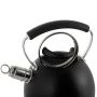 Чайник со свистком 2,5л нерж.сталь ручка soft touch черный