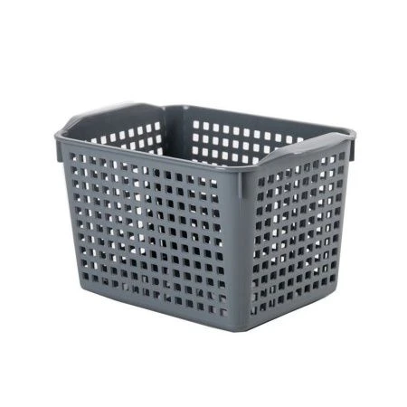 Корзинка 2л 200*135*120мм пластик ЛОФТ серый без крышки (20)