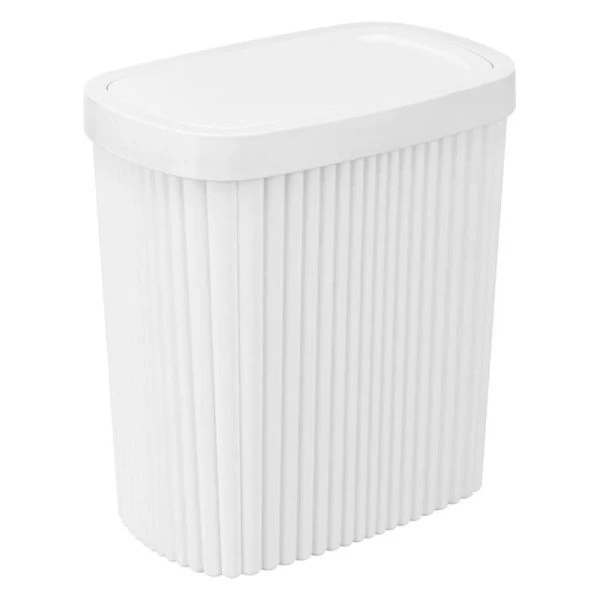 Контейнер для мусора 5,9л 225*140*253мм пластик VELVET белый с подвижной крышкой (6) Контейнер для мусора 5,9л 225*140*253мм пластик VELVET белый с подвижной крышкой (6)