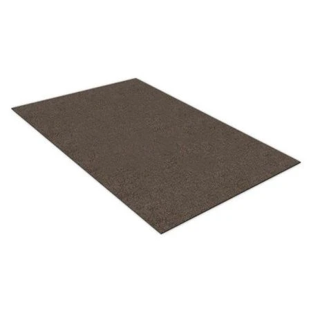 Коврик придверный полиэстер/резина 80*120см влаговпитывающий SHAHINTEX Тафтинг коричнево-серый (15)