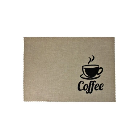 Салфетка сервировочная 44*29см ПВХ COFFEE бежевая JC-15494 (300) Салфетка сервировочная 44*29см ПВХ COFFEE бежевая JC-15494 (300)