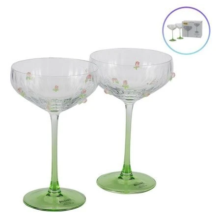 Бокалы-креманки для шампанского набор 2шт 310мл стекло AST I81-704 (12)