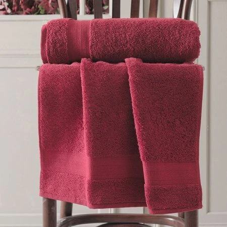 яяяПолотенце махровое 50*90см Karna DESTAN (Бордовый)