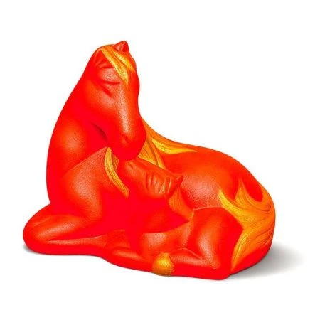 Копилка Лошадь с жеребенком 25*16*20см гипс