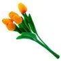Цветы искусственные Букет тюльпанов  5шт 10*10*34см желтый  (30/240)