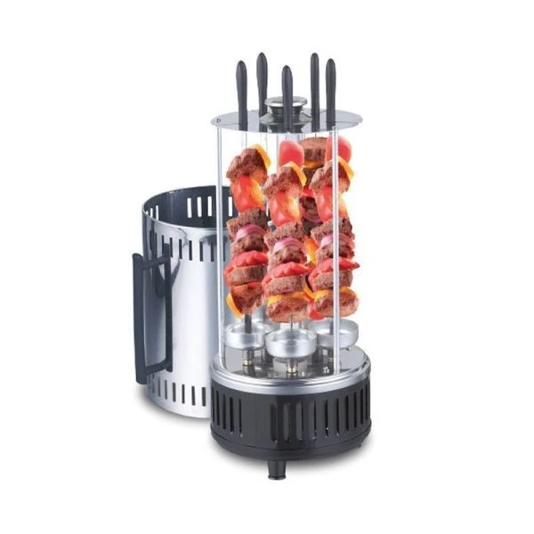 Шашлычница эл. нерж.сталь Centek CT-1460 1200Вт, 5 шампуров 310мм, кварц. нагрев, рецепты (6)