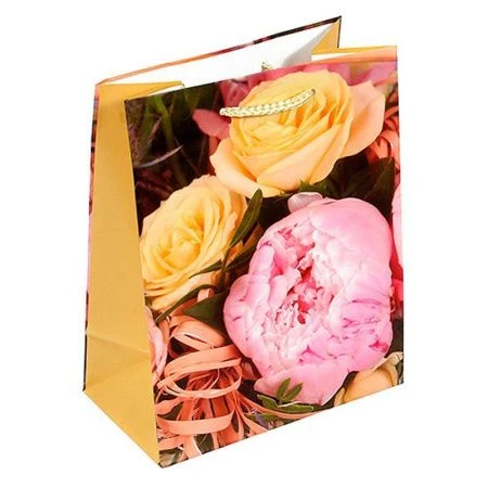 Пакет бумажный 18*23*10см Цветочное суфле (12/144)