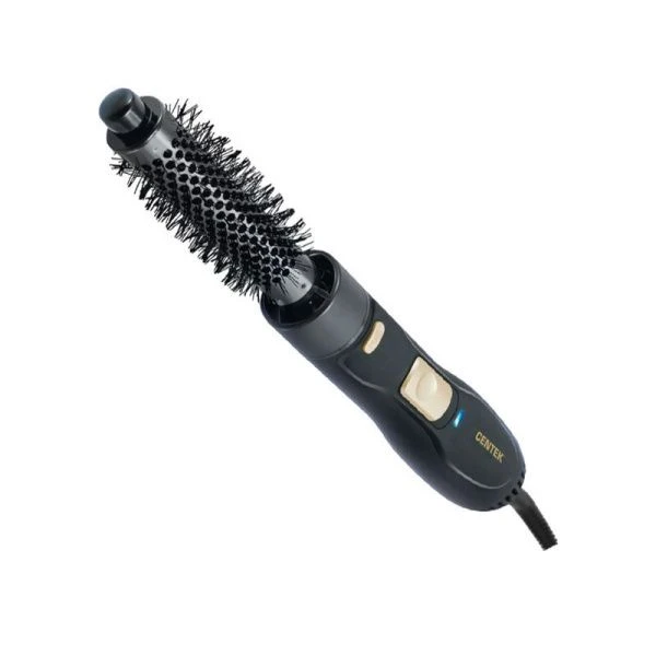 Фен-щетка пластик Centek CT-2059 золото/черный 1200Вт, 2 t° режима, 3 насадки, 2 скорости (12)