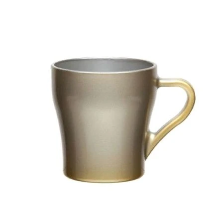 Кружка 260мл стекло МЕТАЛЛИК ГОЛДЕН (12)