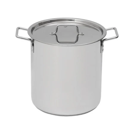 Кастрюля 20л нерж.сталь ОБЩЕПИТ высокая d30см, h33см капс.дно КТ-ОБ-20КВ (1)