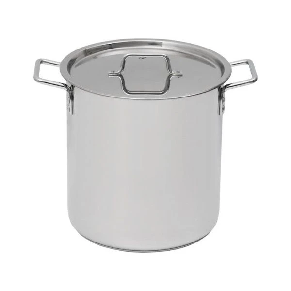 Кастрюля 20л нерж.сталь ОБЩЕПИТ высокая d30см, h33см капс.дно КТ-ОБ-20КВ (1)